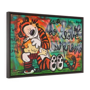 Let's be, A Love Supreme - Lebo Framed Premium Gallery Wrap Canvas