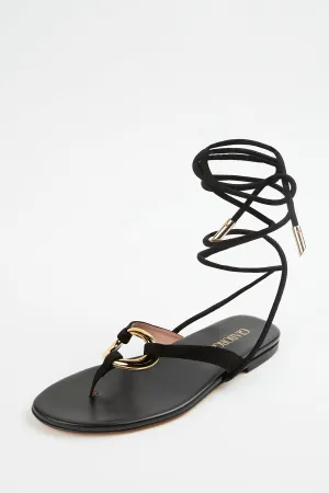 LEVANTE FLAT SUEDE SANDALS