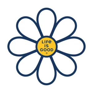 Life is Good Daisy Die Cut Sticker