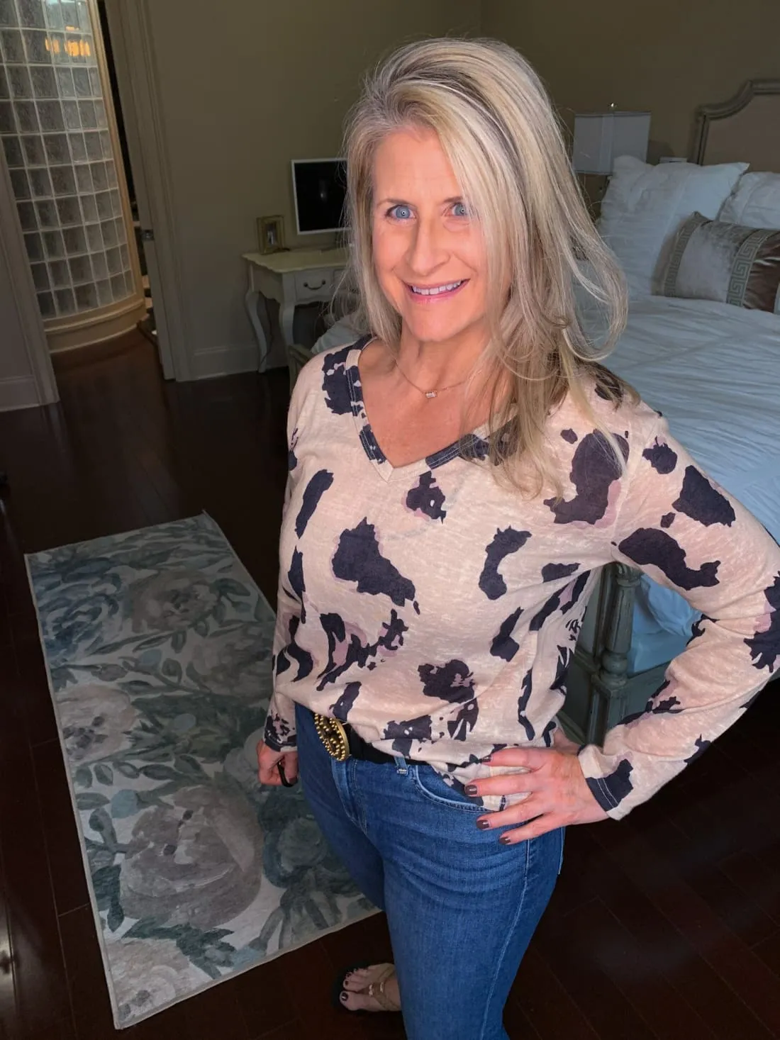 Lightweight Leopard Print Blouse