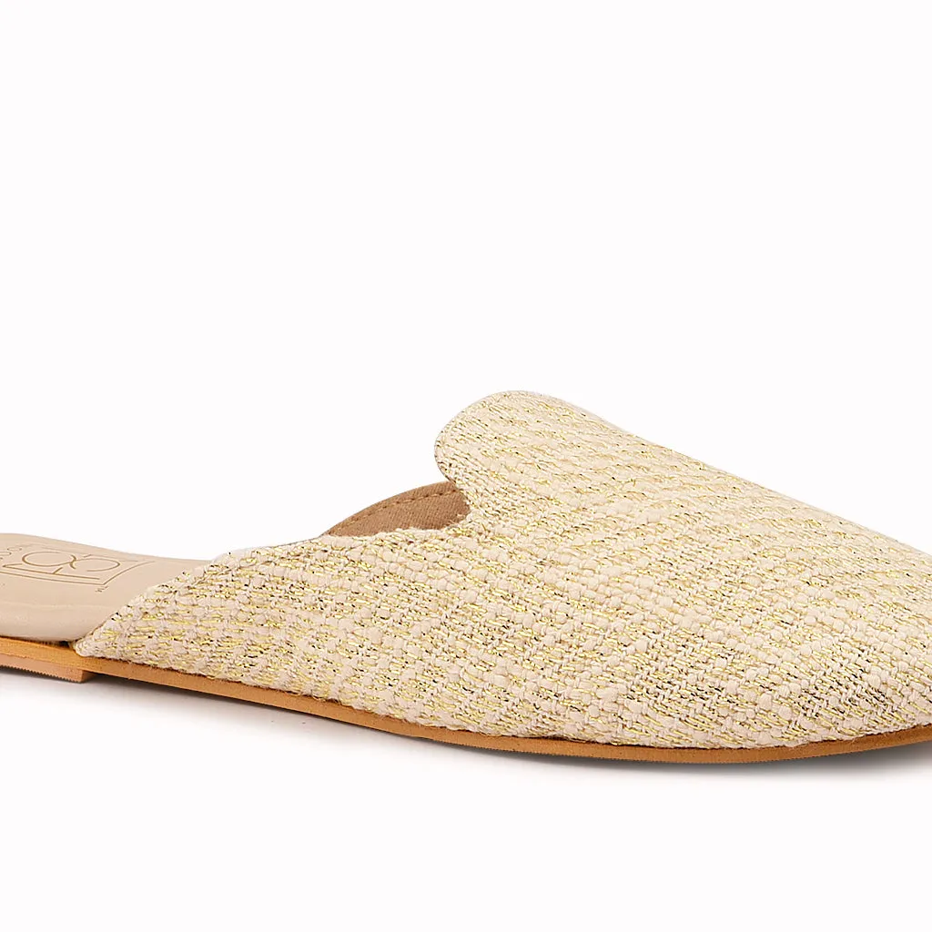 Loom - Golden Weave Slip On Mules