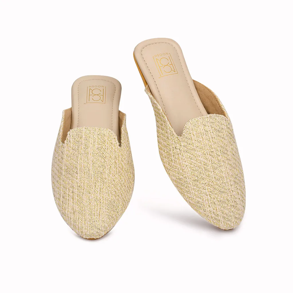 Loom - Golden Weave Slip On Mules