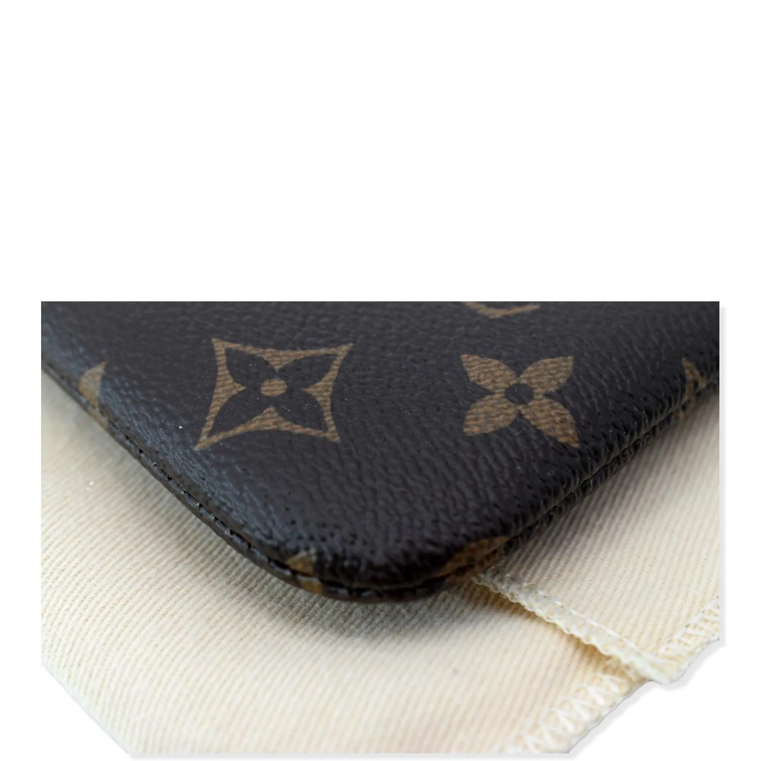 LOUIS VUITTON Daily Pouch Monogram Canvas Clutch Bag Rose Poudre