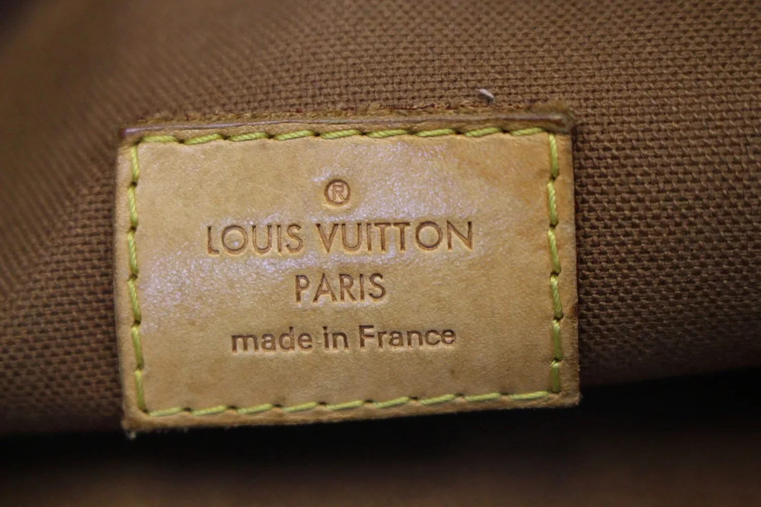 LOUIS VUITTON Monogram Brown Odeon MM Shoulder Bag