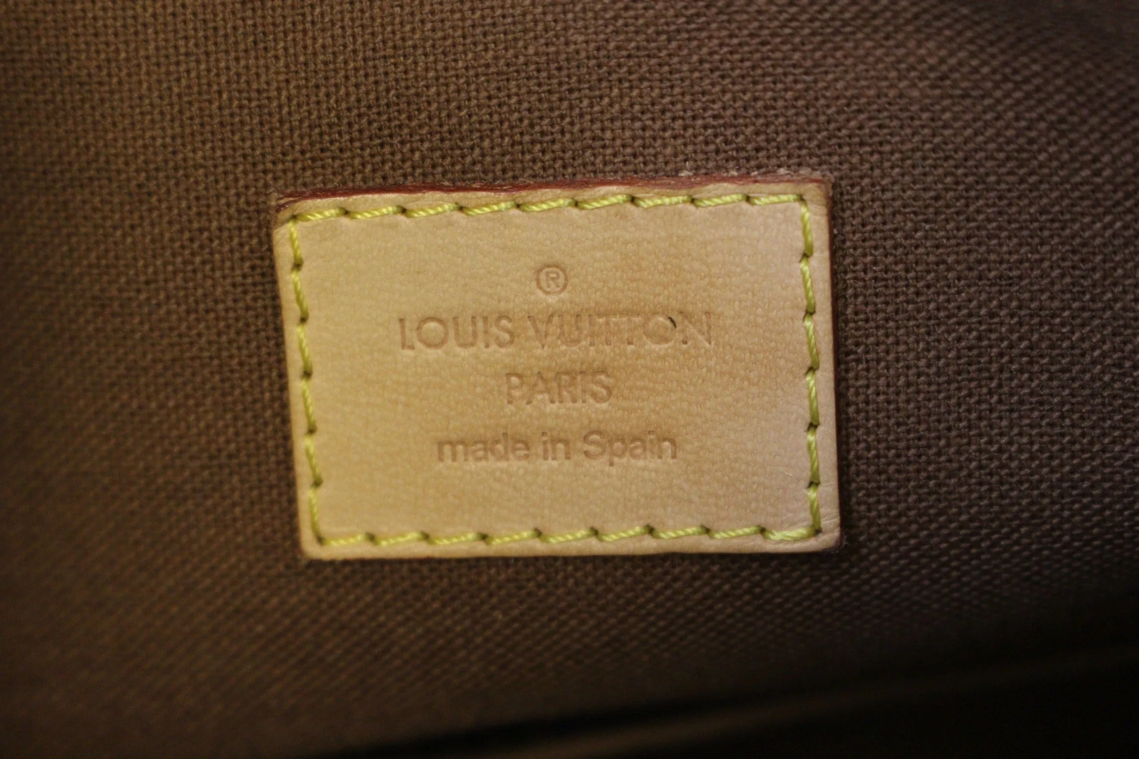 LOUIS VUITTON Monogram Canvas Brown Odeon MM Shoulder Bag