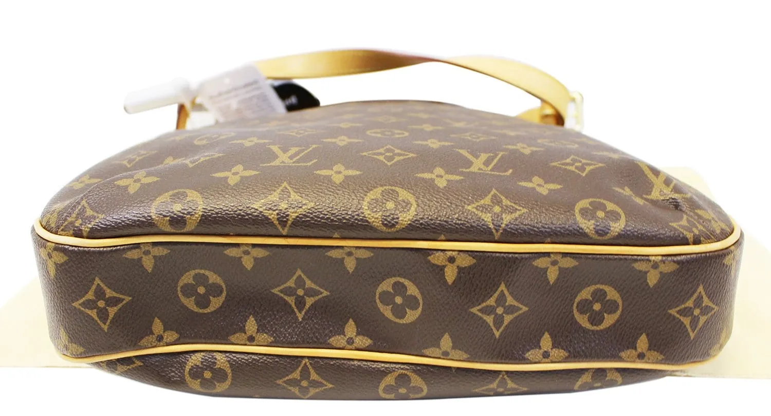 LOUIS VUITTON Monogram Canvas Brown Odeon MM Shoulder Bag