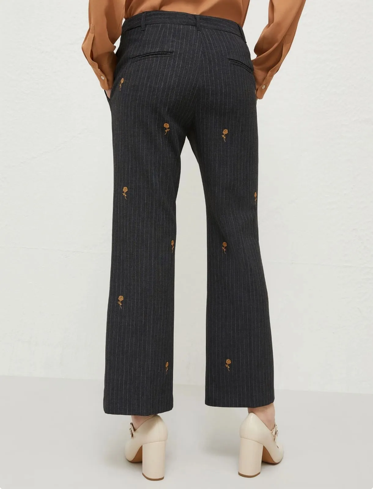 Marella Teglia Trousers in Dark Grey