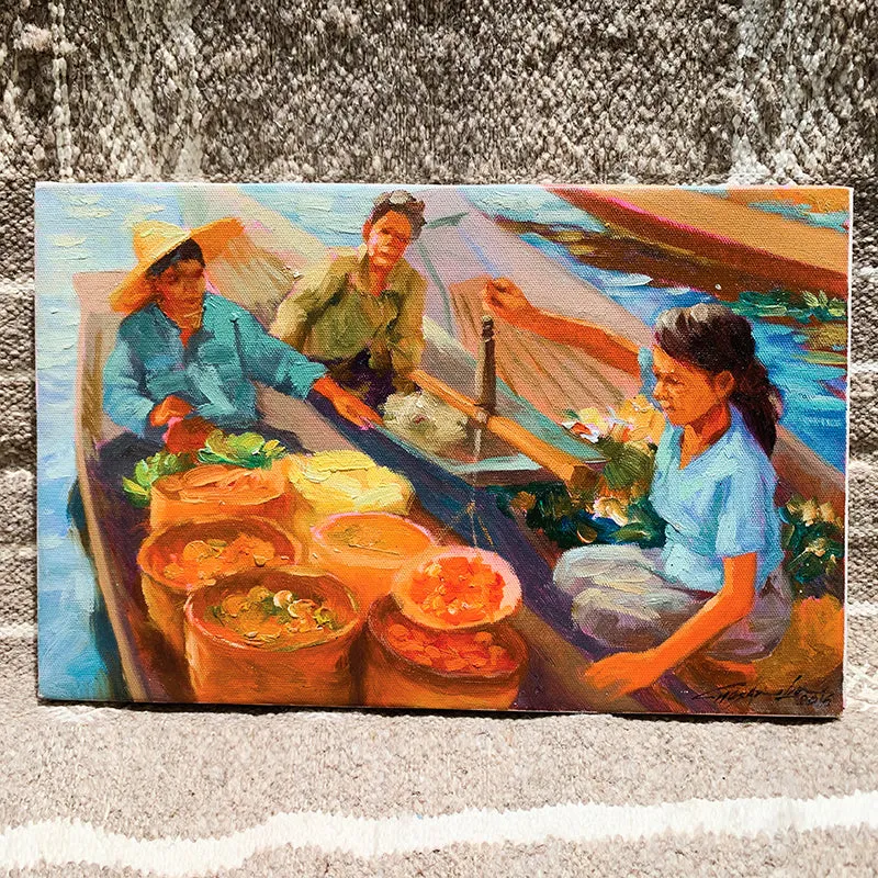 Market Scenes, 2018, Oil on Canvas