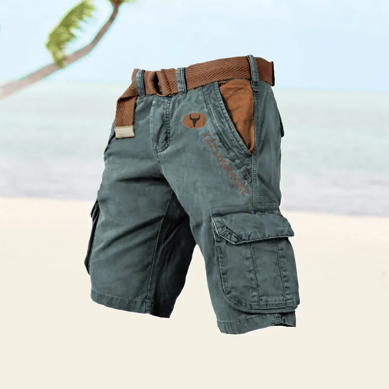 Men's multi-purpose cargo shorts - iman