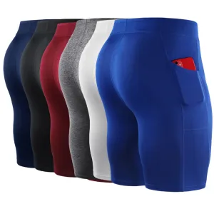 Men's Outdoor Running Shorts for Gym and Fitness, Moisture-Wicking Leggings