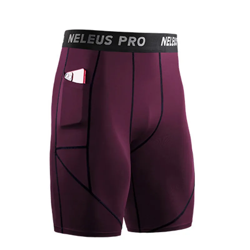 Men's Outdoor Running Shorts for Gym and Fitness, Moisture-Wicking Leggings