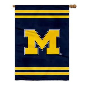 Michigan Wolverines Banner 28x40 House Flag Style 2 Sided CO