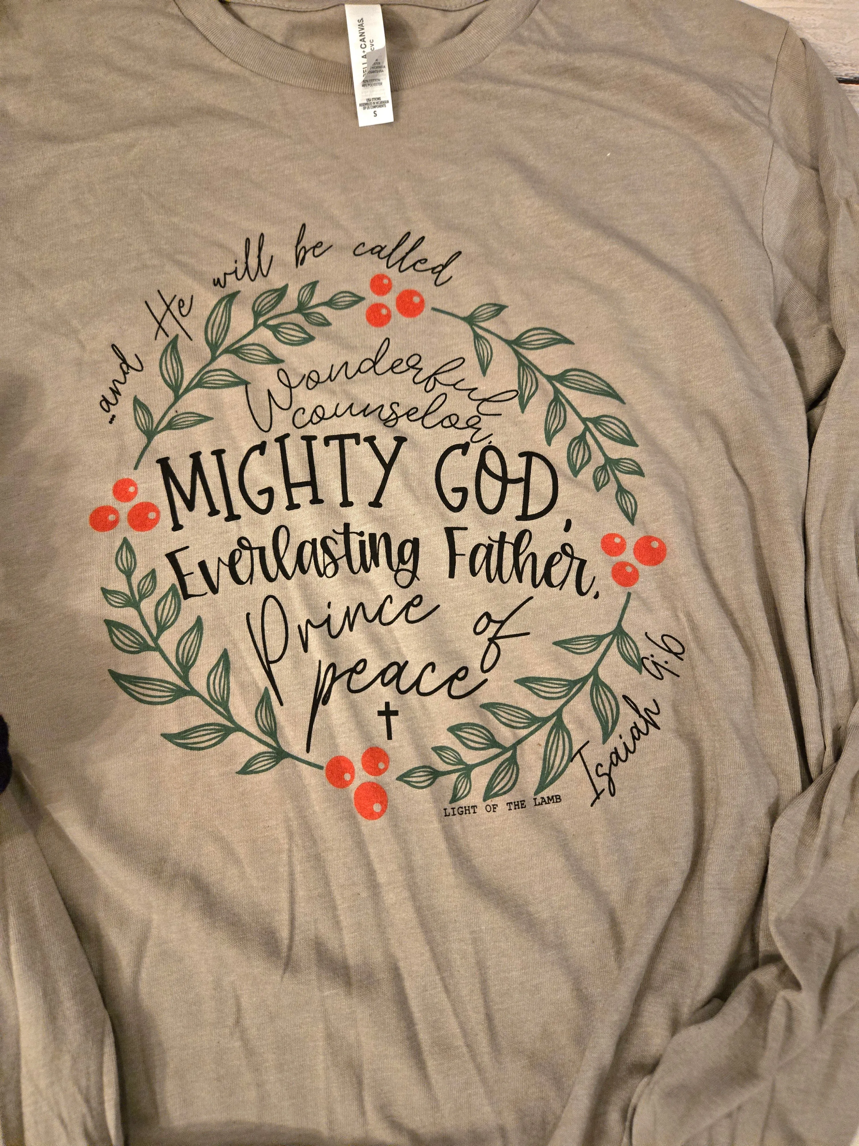Mighty God Long Sleeve Tee