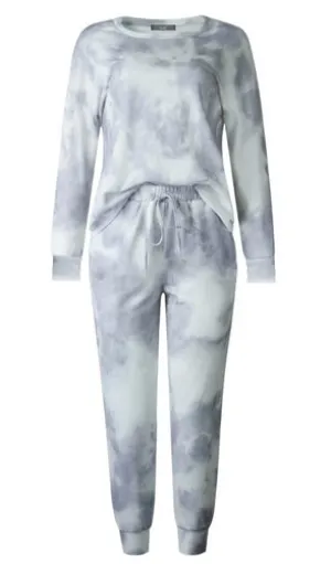 Mommy & Me Matching - Comfy Purple-ish Grey Tie-Dye Co-ord Set