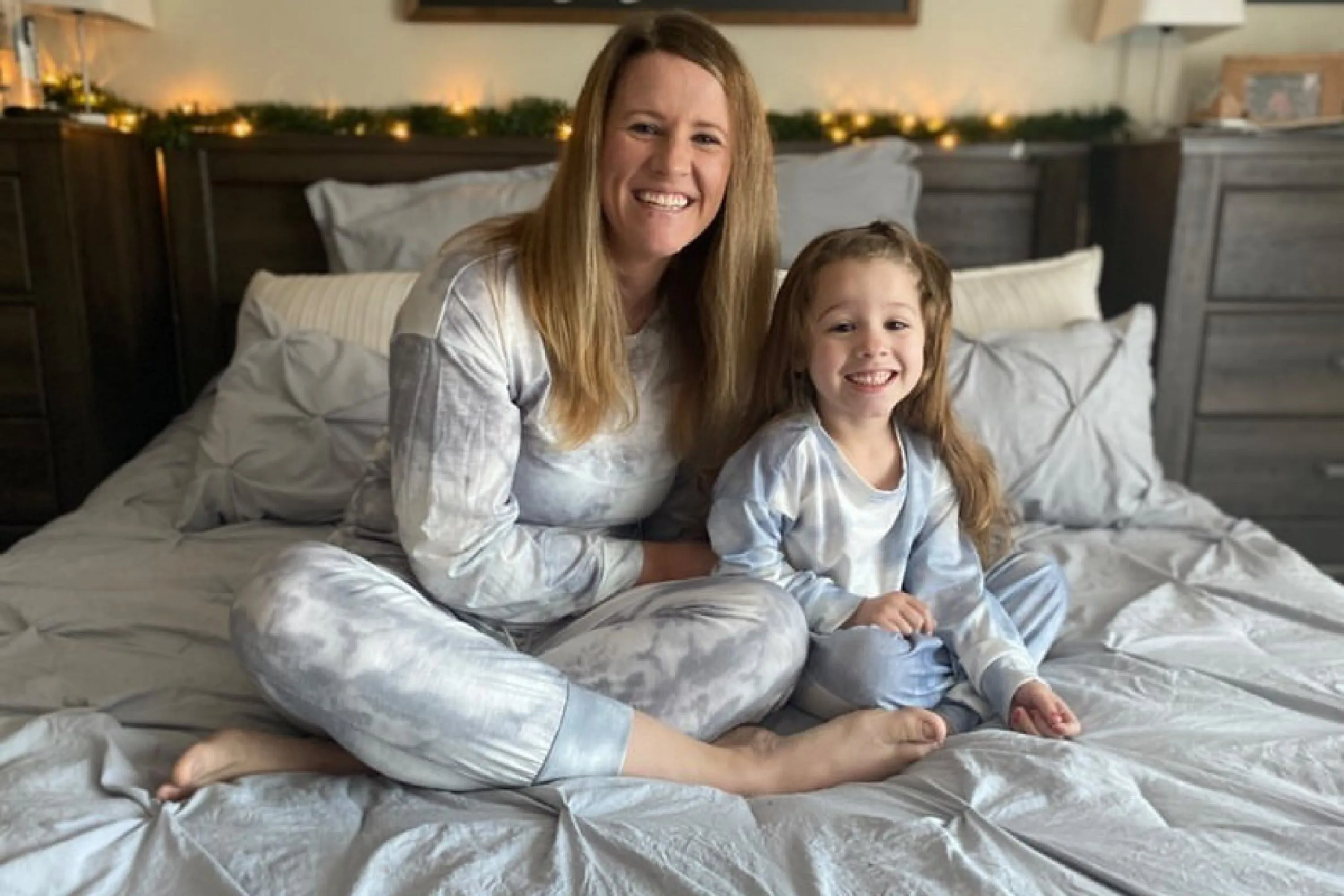 Mommy & Me Matching - Comfy Purple-ish Grey Tie-Dye Co-ord Set