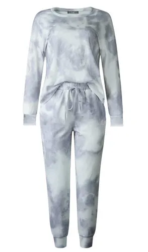 Mommy & Me Matching - Comfy Purple-ish Grey Tie-Dye Co-ord Set