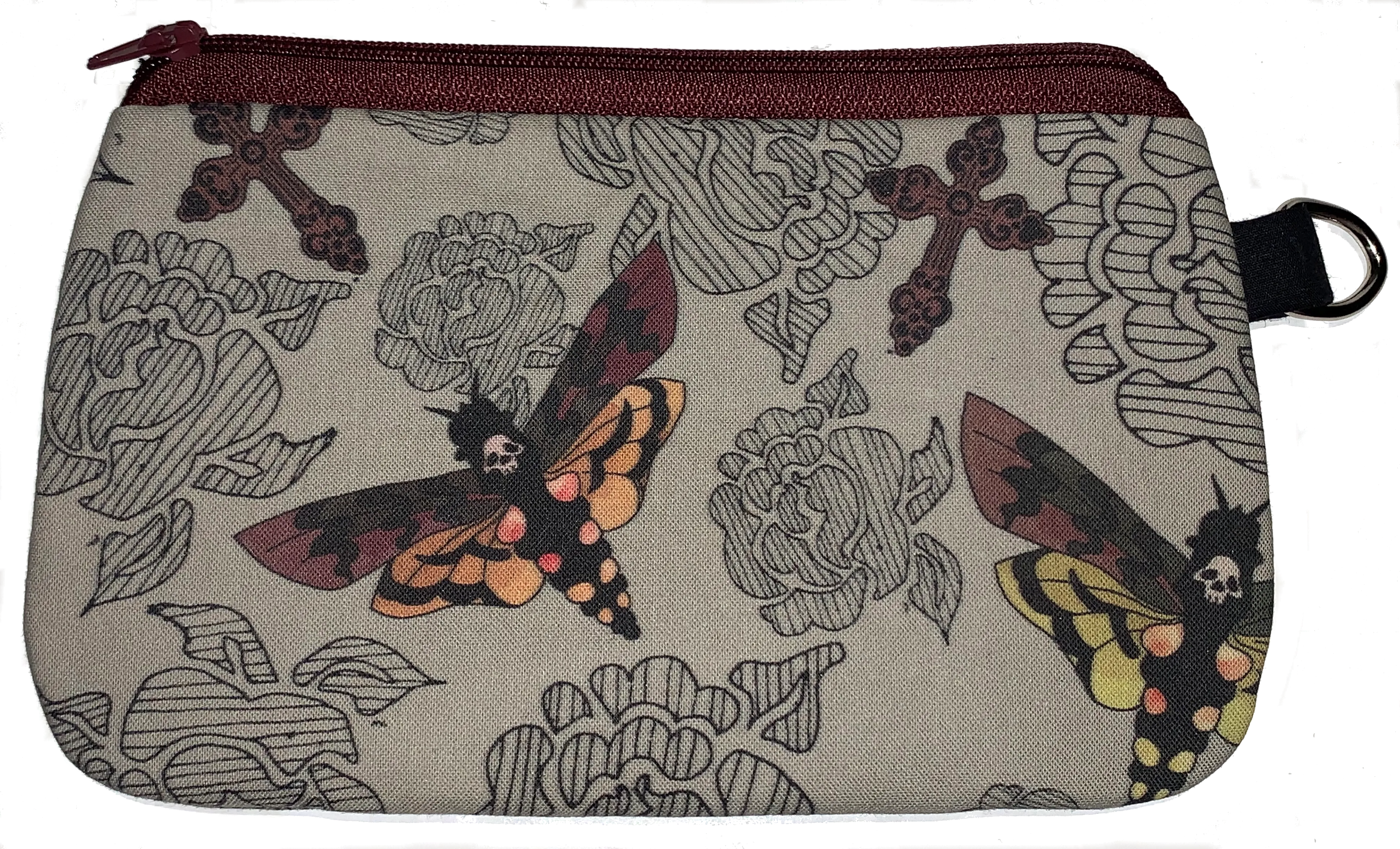Moth skull Wristlet