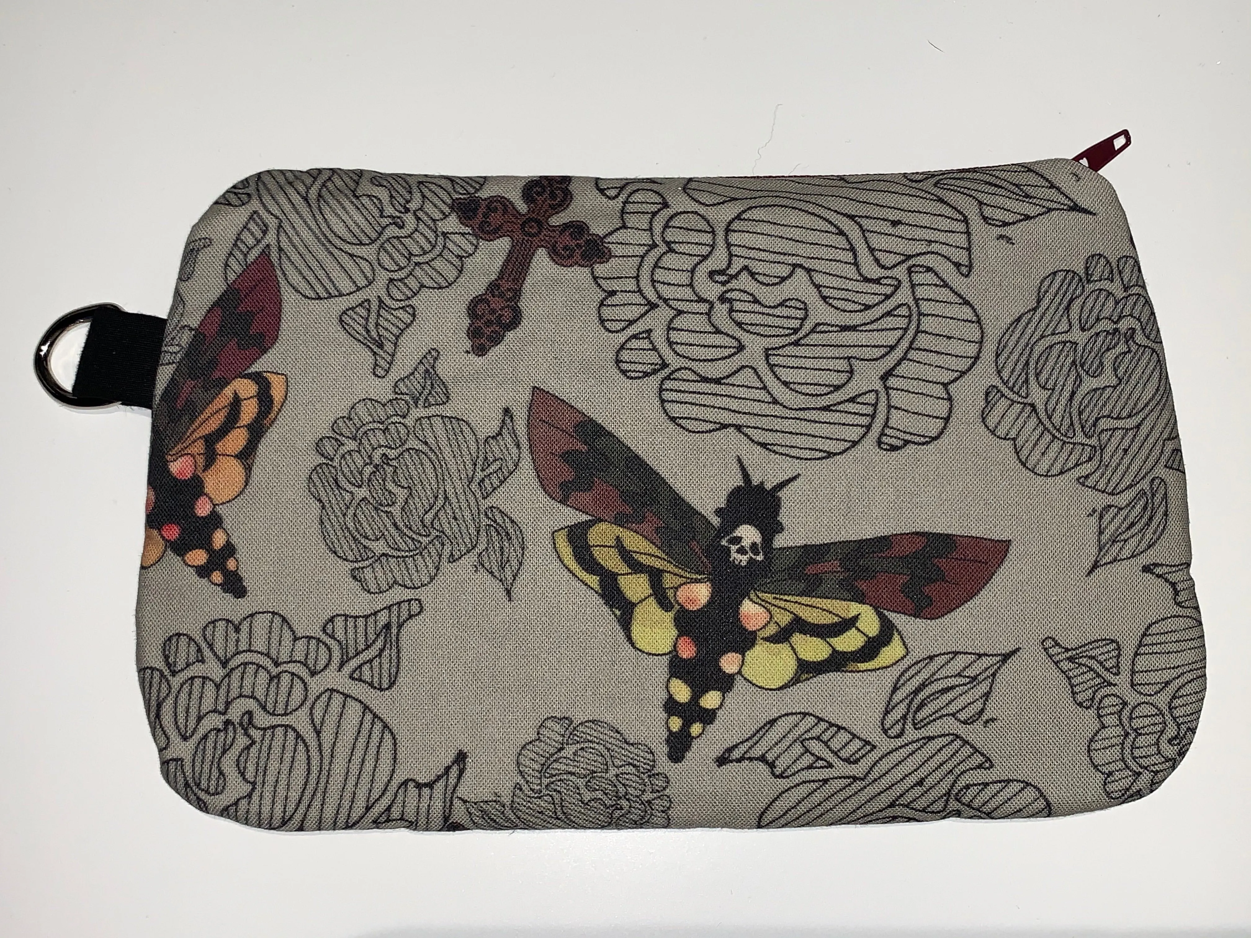 Moth skull Wristlet