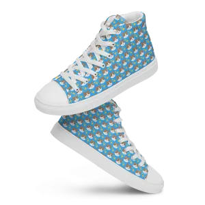 Mr. Peaches the Cat High Top Canvas Shoes (Women's)