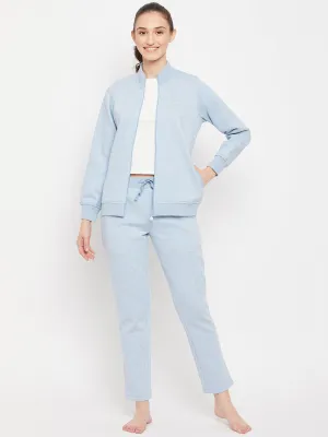 mSECRET Striped Powder Blue Track Suit