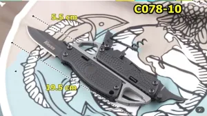 Multi-tool Knife Outdoor Camping Survival Detachable Multi-Purpose Small Folding Pocket Knife with Corkscrew, Bottle Opener, and Keychain