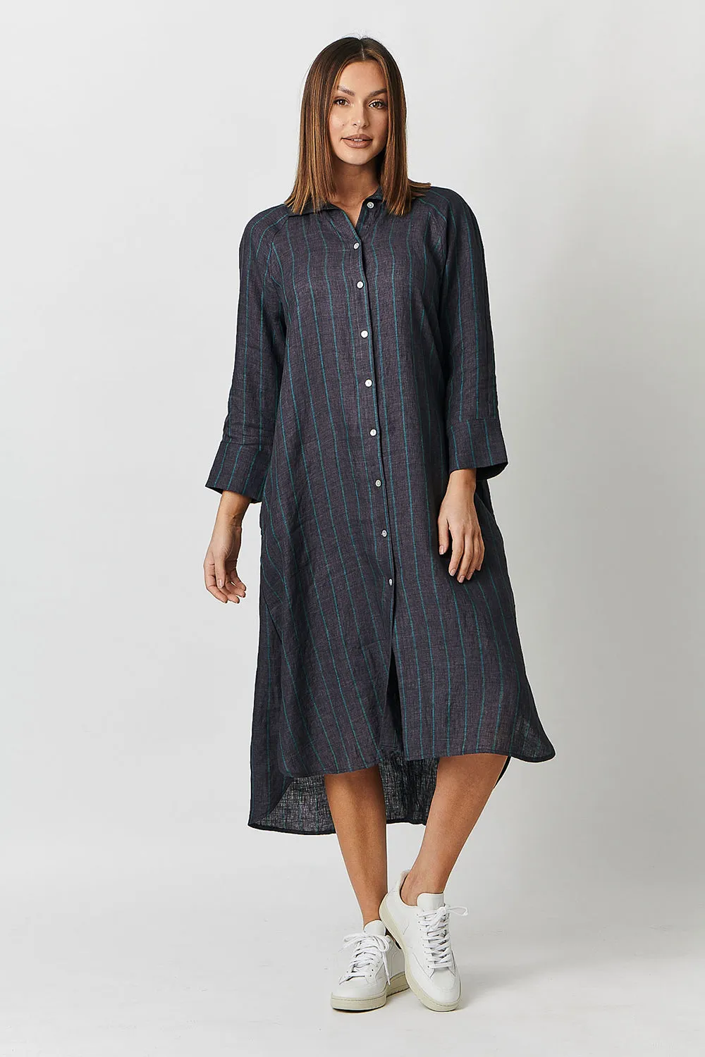 Naturals by O & J Linen Dress GA417