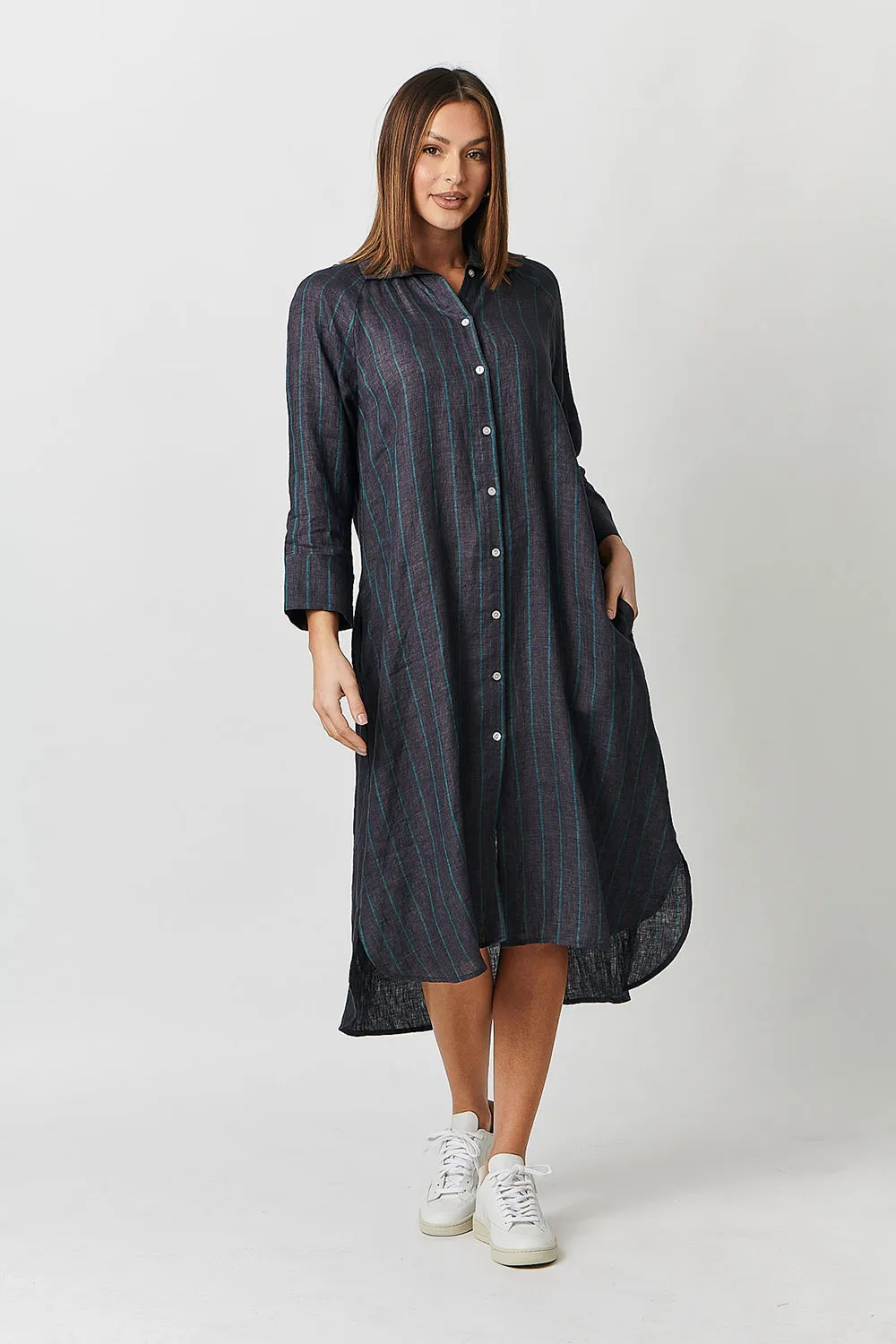 Naturals by O & J Linen Dress GA417