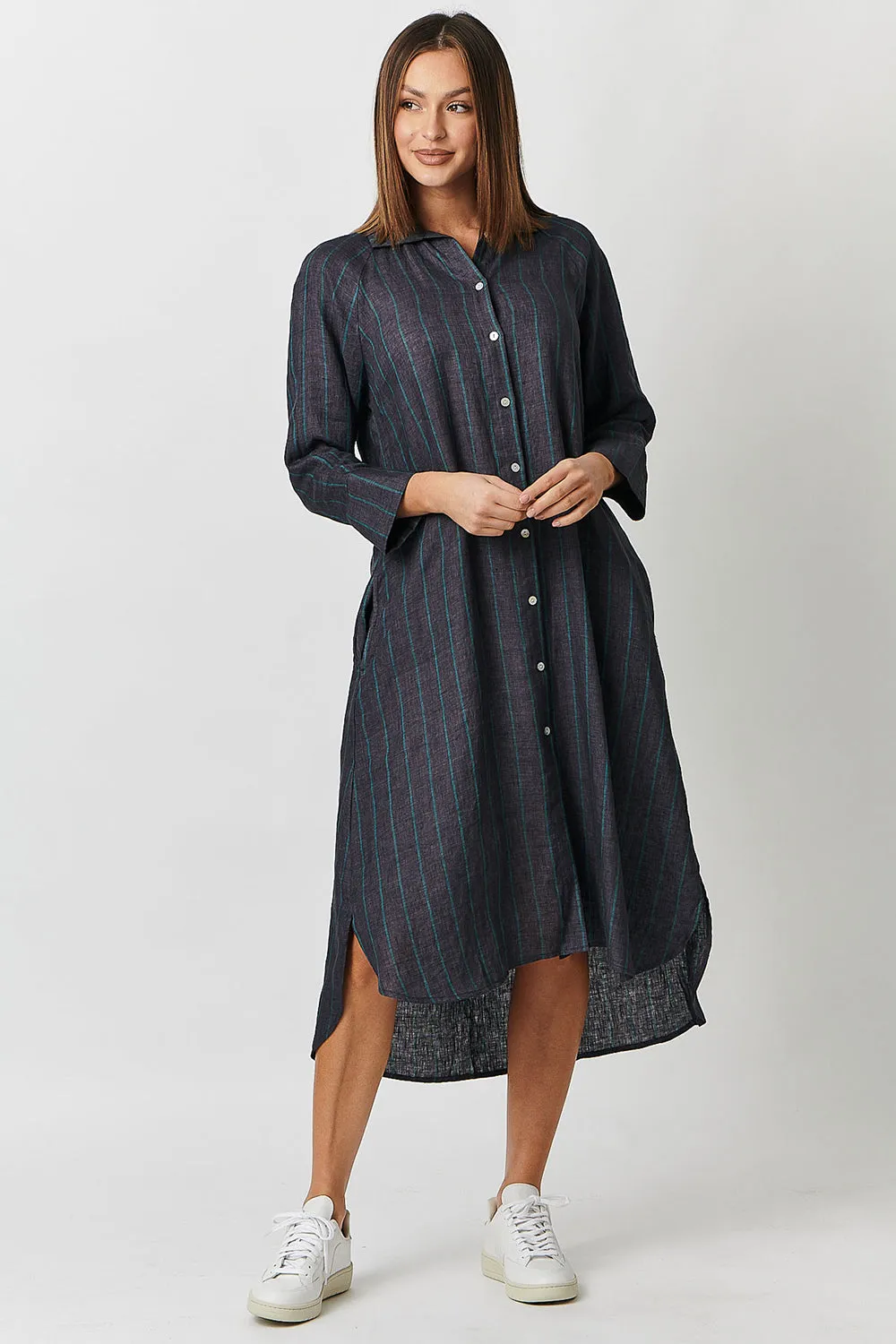 Naturals by O & J Linen Dress GA417