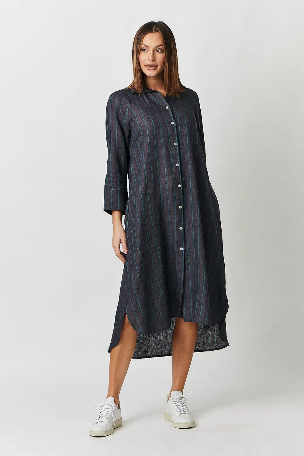Naturals by O & J Linen Dress GA417