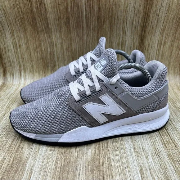 New Balance 247 Revlite Men's Size 9 Grey White Shoes Sneakers Athletic MS247FJ