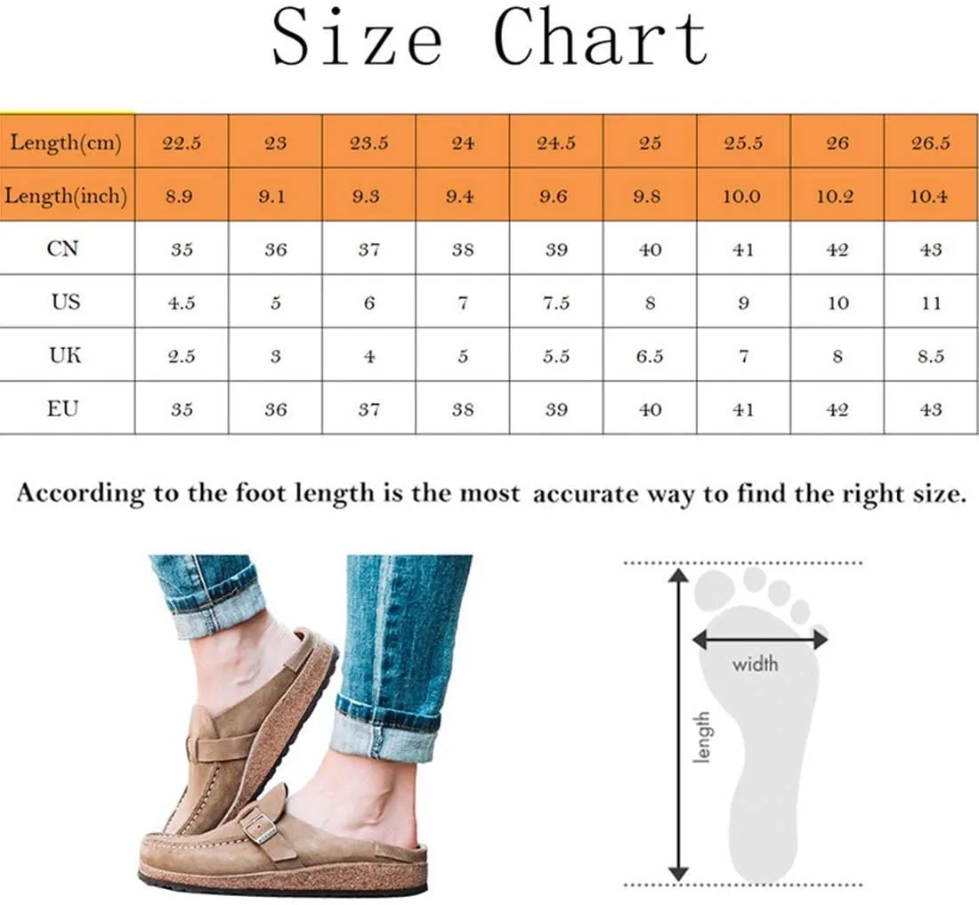 NEW Lightweight Women's Fashion Sandals Casual Comfy Clogs Platform Suede Slip On Sandals, Black, Sz 8