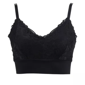 NEW Rhonda Shear Lace Leisure Bra With Removable Pads Medium XL
