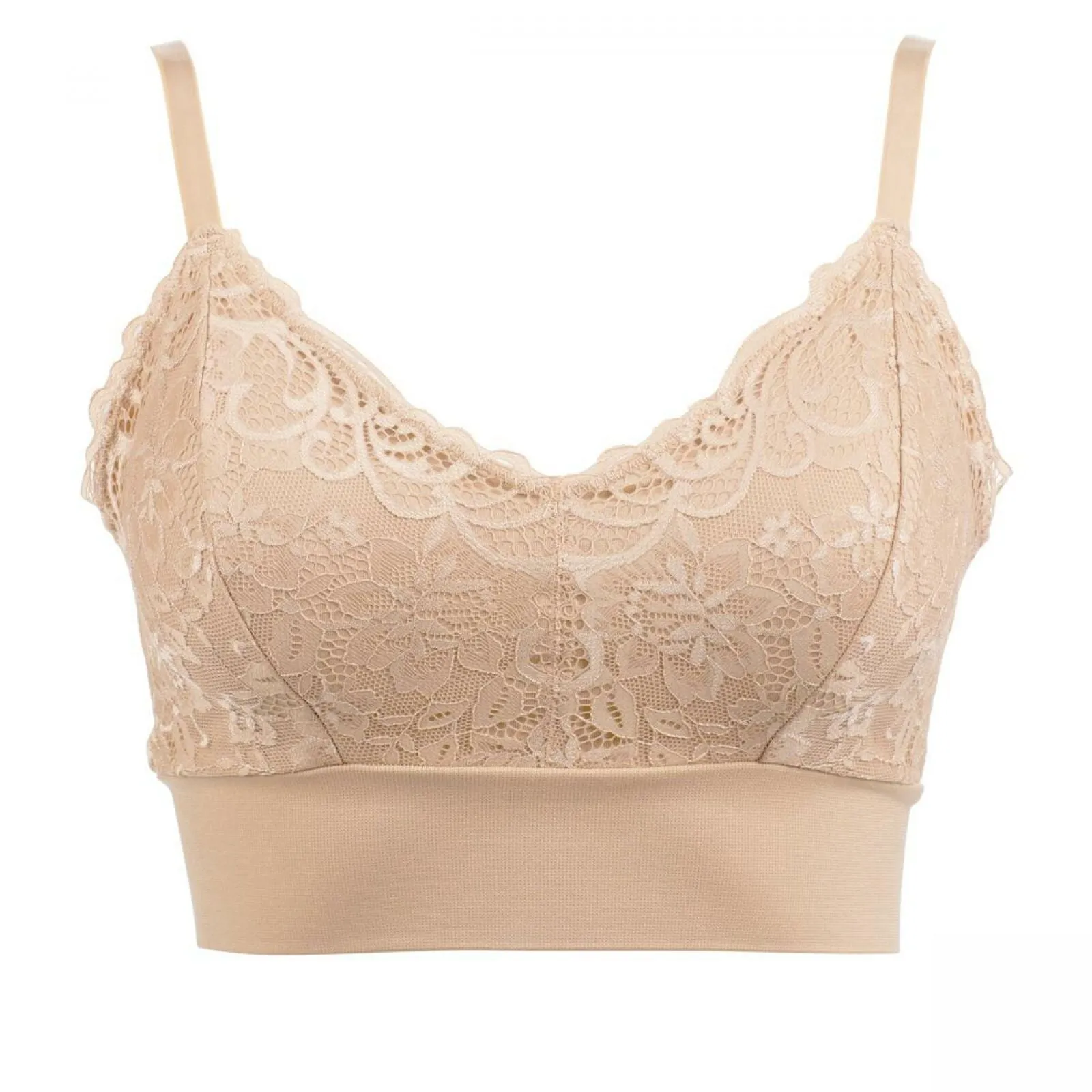 NEW Rhonda Shear Lace Leisure Bra With Removable Pads Medium XL