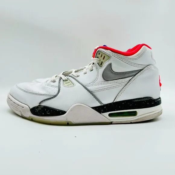 Nike Air Flight 89 Mens 10 Planet Of Hoops White Black Red Shoes CW2616-101