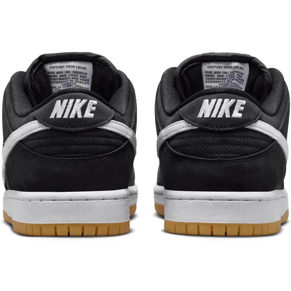 NIKE SB DUNK LOW PRO - BLACK/WHITE-BLACK-GUM LIGHT BROWN