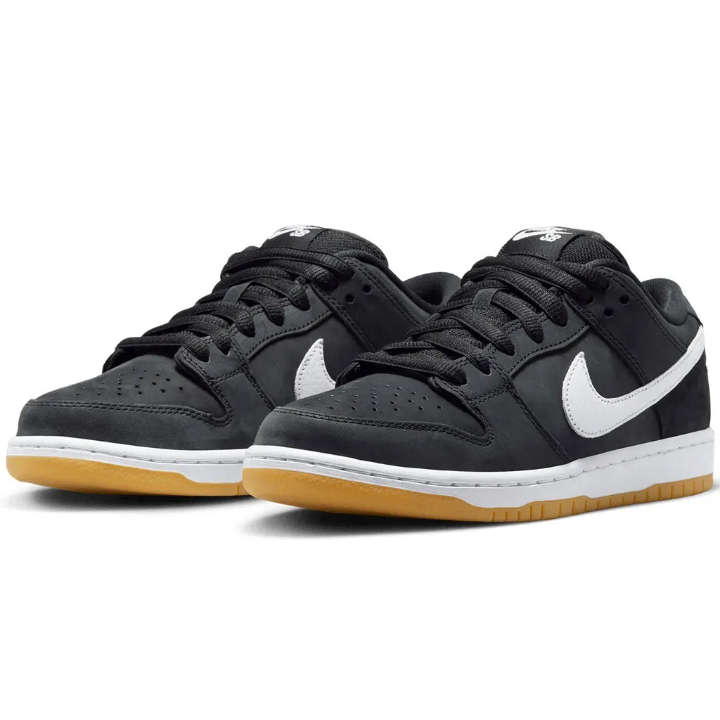 NIKE SB DUNK LOW PRO - BLACK/WHITE-BLACK-GUM LIGHT BROWN