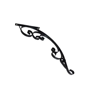 NON ROCK Longer and Thicker 18'' Elegant Hook/Bracket for Clock,Light,Hanging Wind Chimes, Plants, Wind Spinners, Bird Feeders,Iron Hanger for Heavy Duty Doodas,Remarkably Sturdy 2PCS