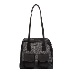Nylon Travel  Dog Carrier Black