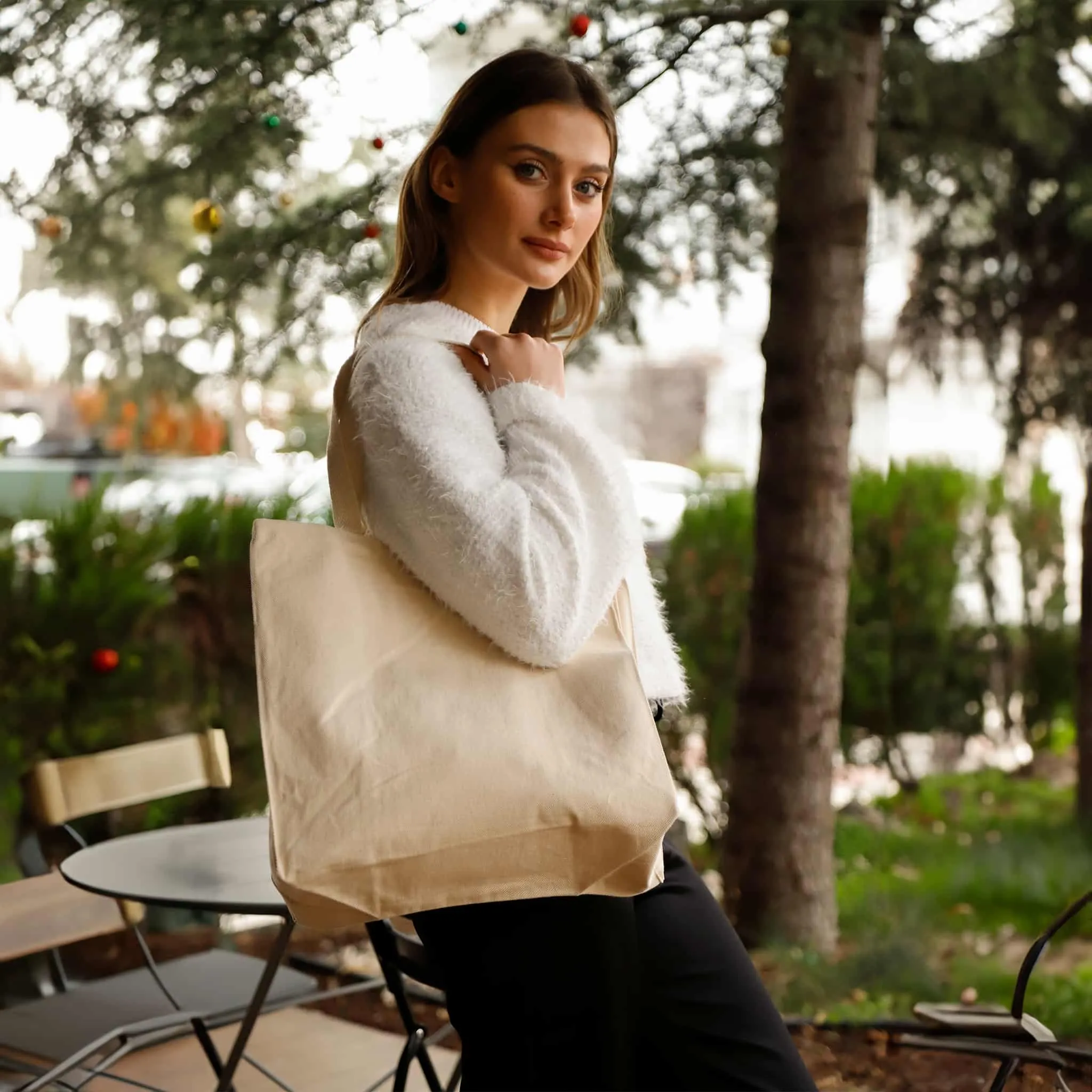 Over-the-Shoulder Twill Tote