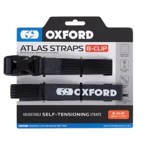 Oxford Atlas B-Clip Straps Asphalt (26mm x 2.0m) (Pair)