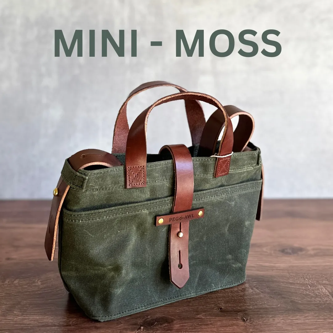 [Peg and Awl ] Mini Waxed Canvas Tote