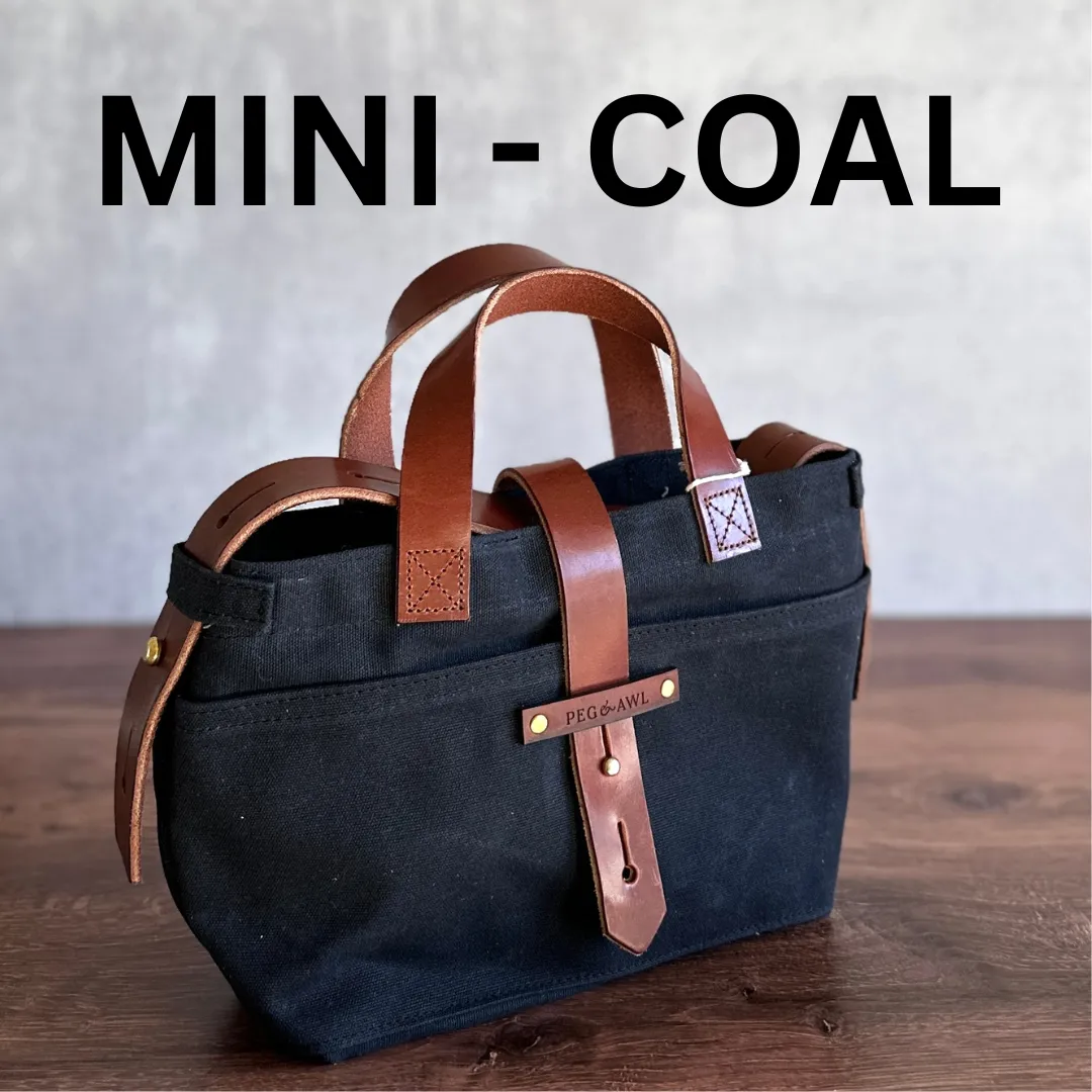 [Peg and Awl ] Mini Waxed Canvas Tote