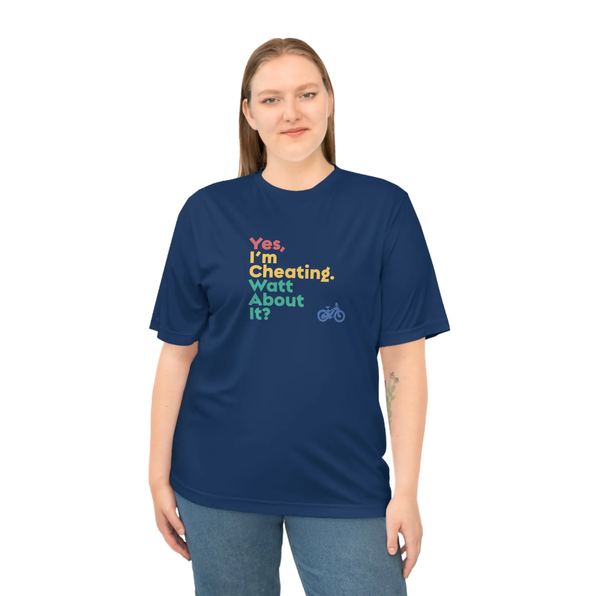 Performance T-shirt - Ebike-escapes Electric Bicycle Shop in Darmstadt, Indiana Yes, I'm Cheating Watt About It?