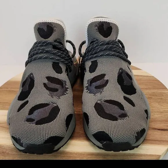 Pharrell x adidas NMD Human Race Animal Print 'Grey' Mens Size 9.5
