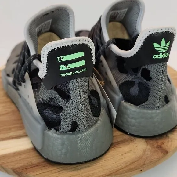 Pharrell x adidas NMD Human Race Animal Print 'Grey' Mens Size 9.5