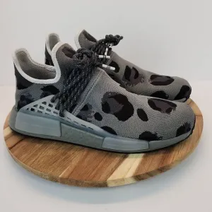 Pharrell x adidas NMD Human Race Animal Print 'Grey' Mens Size 9.5