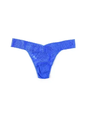 Plus Size Daily Lace™ Original Rise Thong Bold Blue Sale