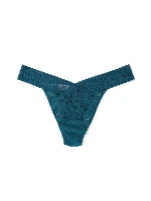Plus Size Daily Lace™ Original Rise Thong Earth Dance Green Sale