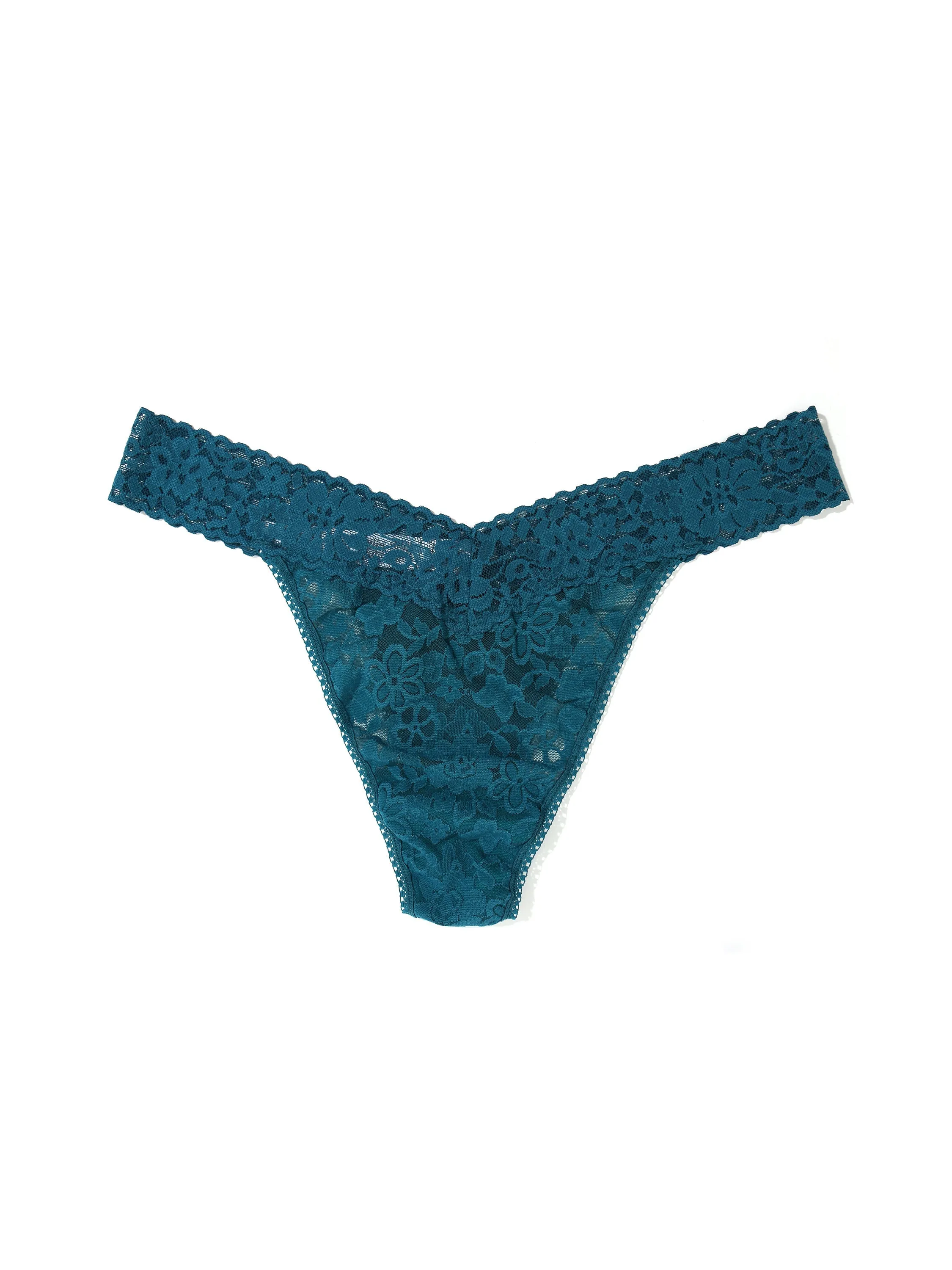 Plus Size Daily Lace™ Original Rise Thong Earth Dance Green Sale