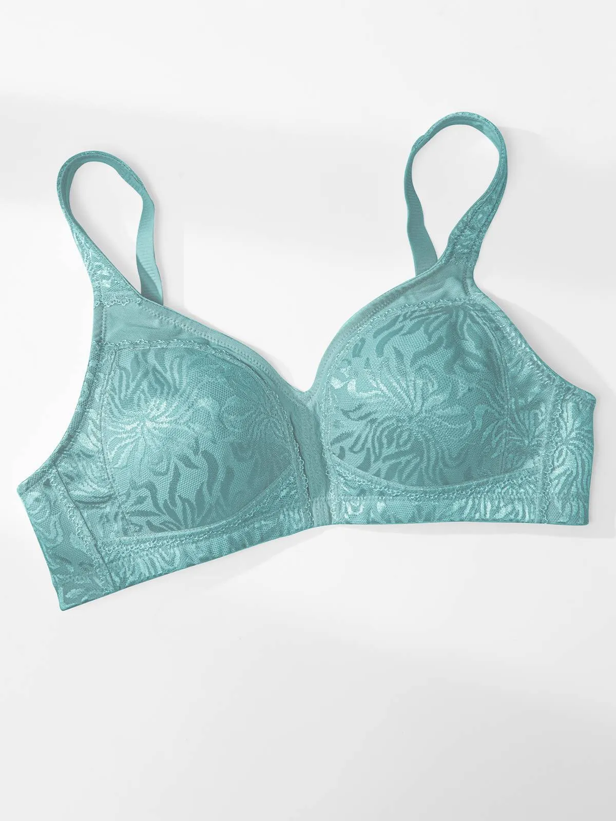 Plus Size Minimizer Bra Non Padded Wire-free Mint Green